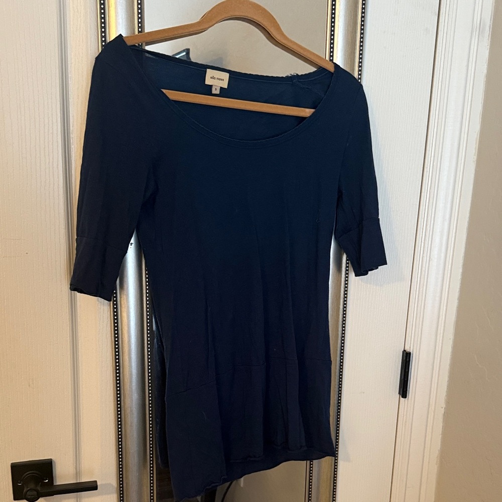 Ella Moss Deep Blue Blouse